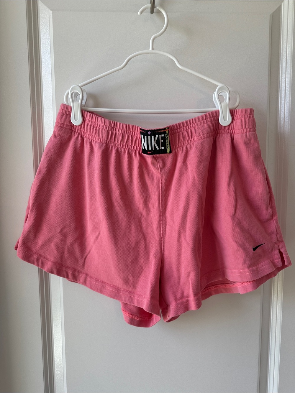 Nike Women's Pink Elastic Waist Athletic Shorts